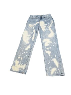 Good American Light Blue Bleached Wide-Leg Jeans Size 27